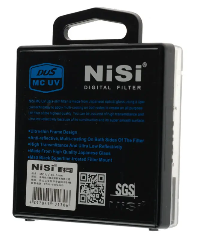 Nisi 40 5 мм MC UV DUS ультра тонкий профессиональный фильтр двухсторонний 12 слоев