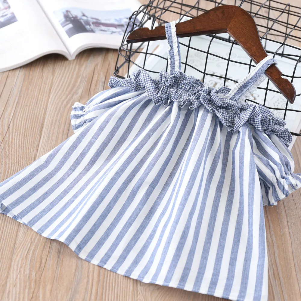 Летние комплекты одежды для девочек Детские Модные хлопковые футболки на