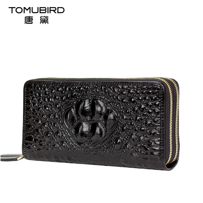 Сумка женская из натуральной кожи аллигатора на молнии длинный 2020|genuine leather women