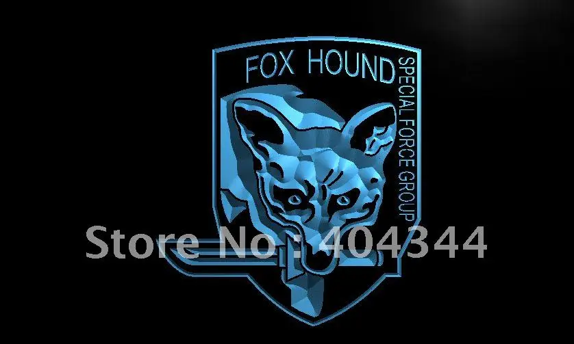 

LH041- Metal Gear Solid Fox Badge Wolf LED Neon Light Sign