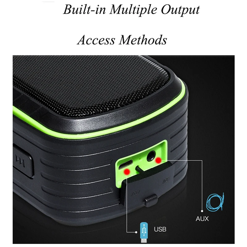 Mini Portable Speaker Waterproof Kalonka Music Center Wireless System With Key Chain For Travel Party subwoofer | Электроника
