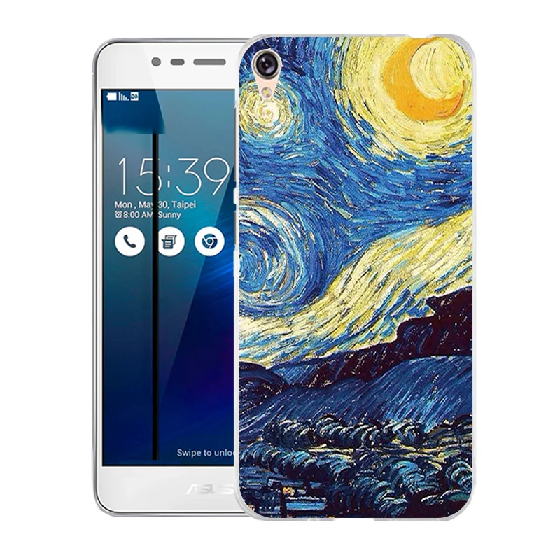 Чехол для Asus Zenfone Live ZB501KL 3 Go 5 0 дюйма мягкий ТПУ чехол с принтом лепестков Для