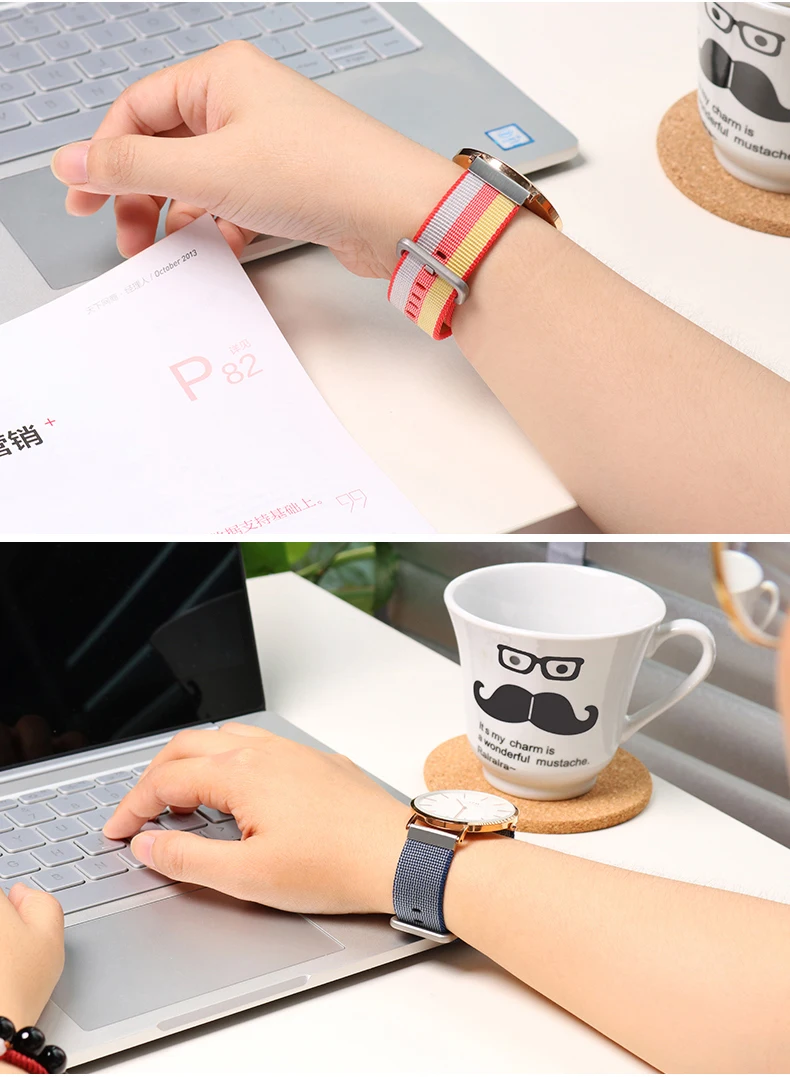 SIKAI 20 мм Универсальный нейлоновый браслет, ремешок для часов Xiaomi Huami Amazfit Youth bit, умный ремешок для часов, браслет на запястье