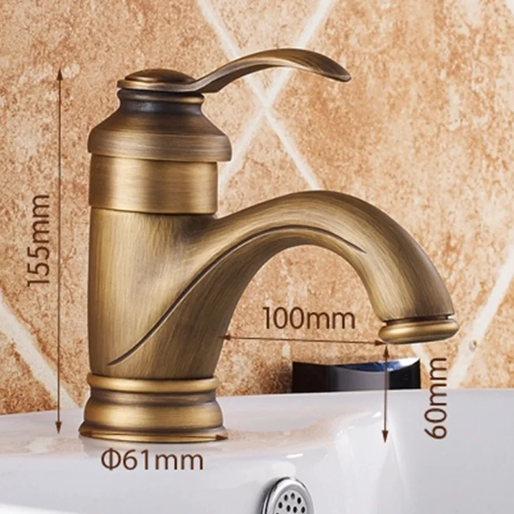 Античный кран для раковины с проданным античный бронзовый ванной смеситель