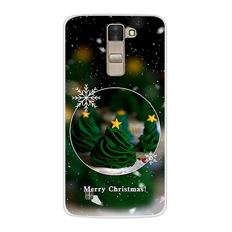 Роскошный ТПУ чехол для LG K8 Lte K350 K350E K350N дизайн для рождественского сезона 5," прозрачный корпус для K 8 телефон силиконовый чехол на заднюю панель Coque - Цвет: 34
