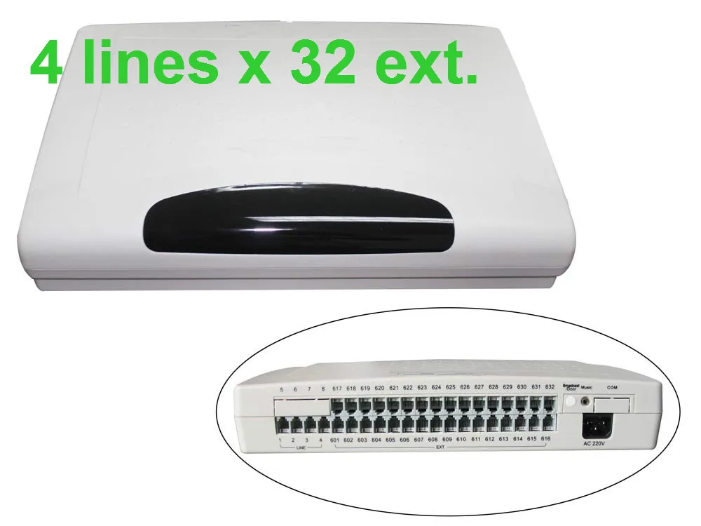 CP432 Telephone PBX/Switch system with 4 Lines x 32Extensions phone system