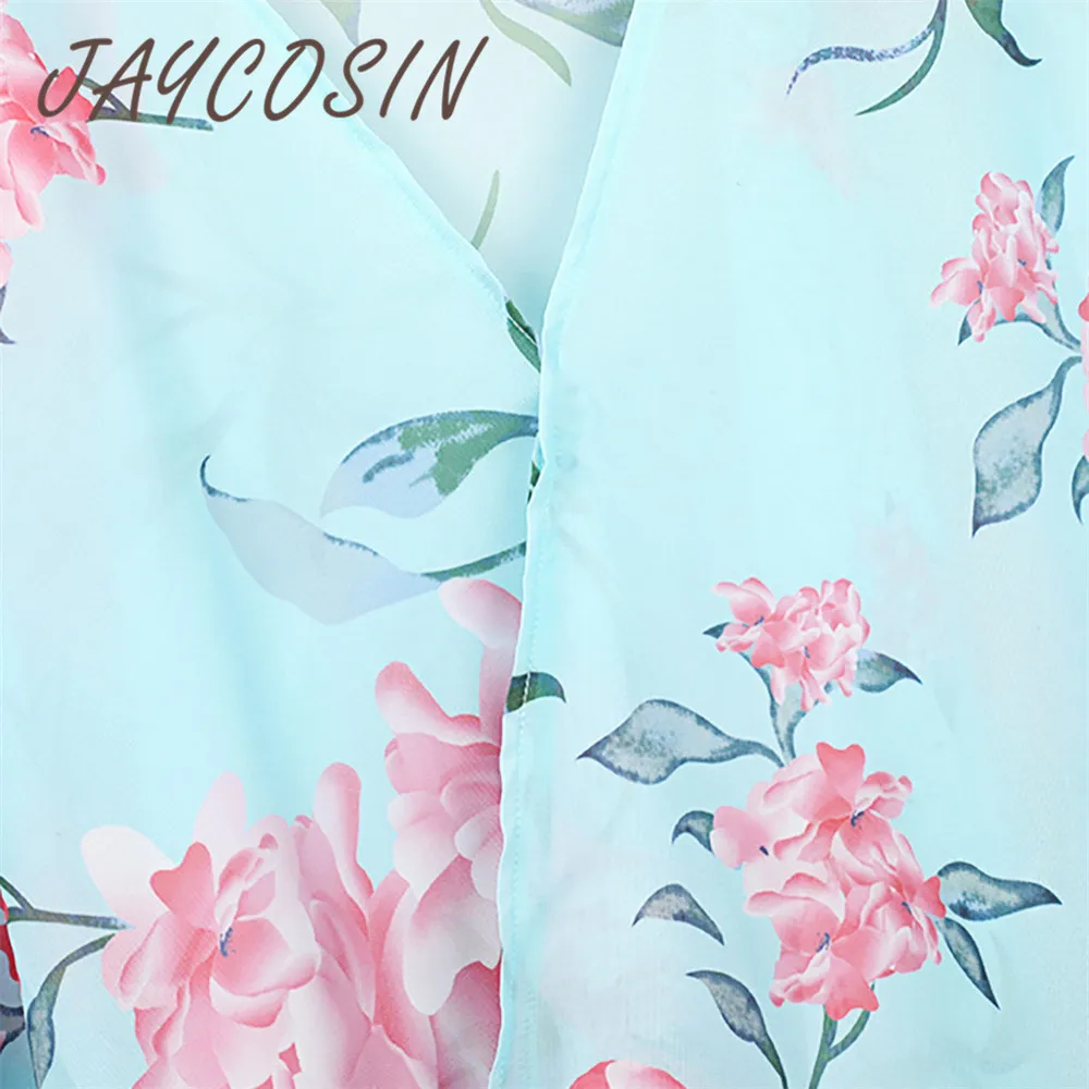 Одежда JAYCOSIN женская блузка с цветочным принтом шифоновые блузки 2019 летний