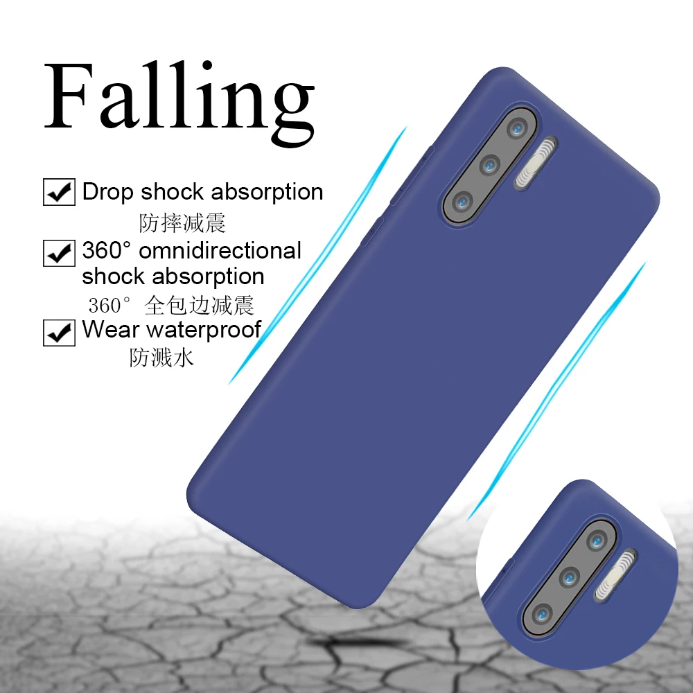 sFor Huawei P30 Pro Case Soft-touch Soft Liquid Silicone TPU Microfiber For Cover | Мобильные телефоны и аксессуары