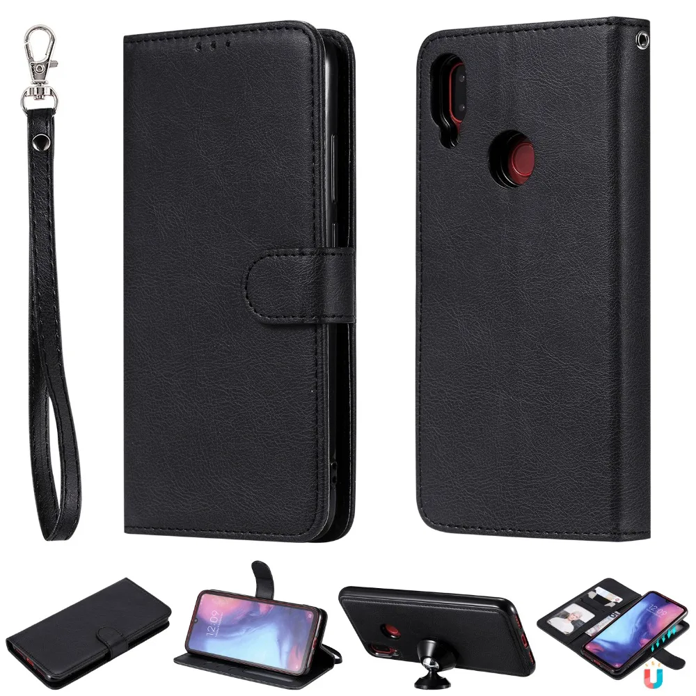 Съемный 2 в 1 для глобальной версии Xiao mi Red mi Note 7/красный mi Note7 Pro кожаный магнитный откидной Чехол для телефона для Xiaomi mi 8 Lite