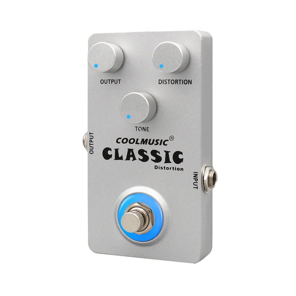 Coolmusic 9V DC True Bypass классическое искажение бас-гитары педаль эффектов