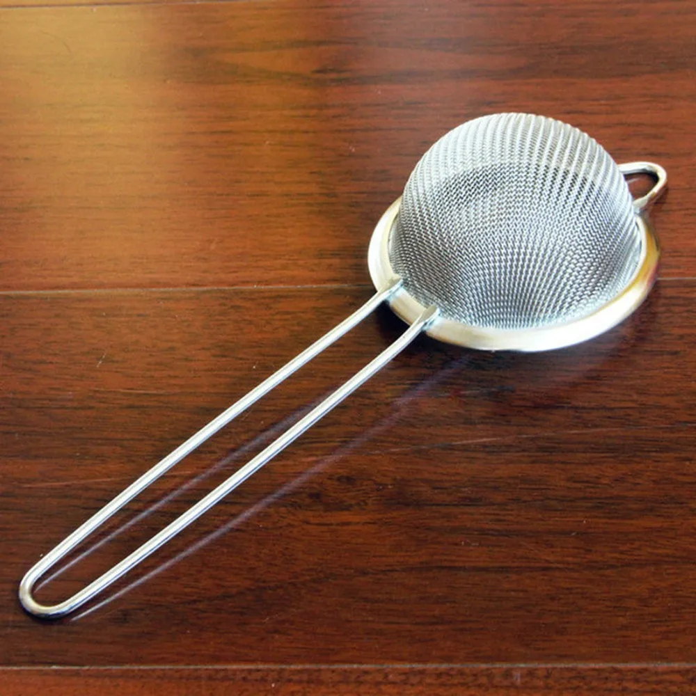 Fine Mesh Cocktail Strainer Colander Sifter Sieve Bar Tool Blade Whiskey Stainless Steel Vegetable Scraper Wine Accessories | Дом и сад