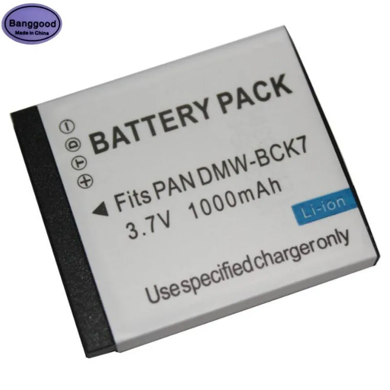 3 7 V 1000 мА/ч DMW BCK7 NCA YN101H SDBCK7 Камера Батарея пакет для цифрового фотоаппарата Panasonic DMC