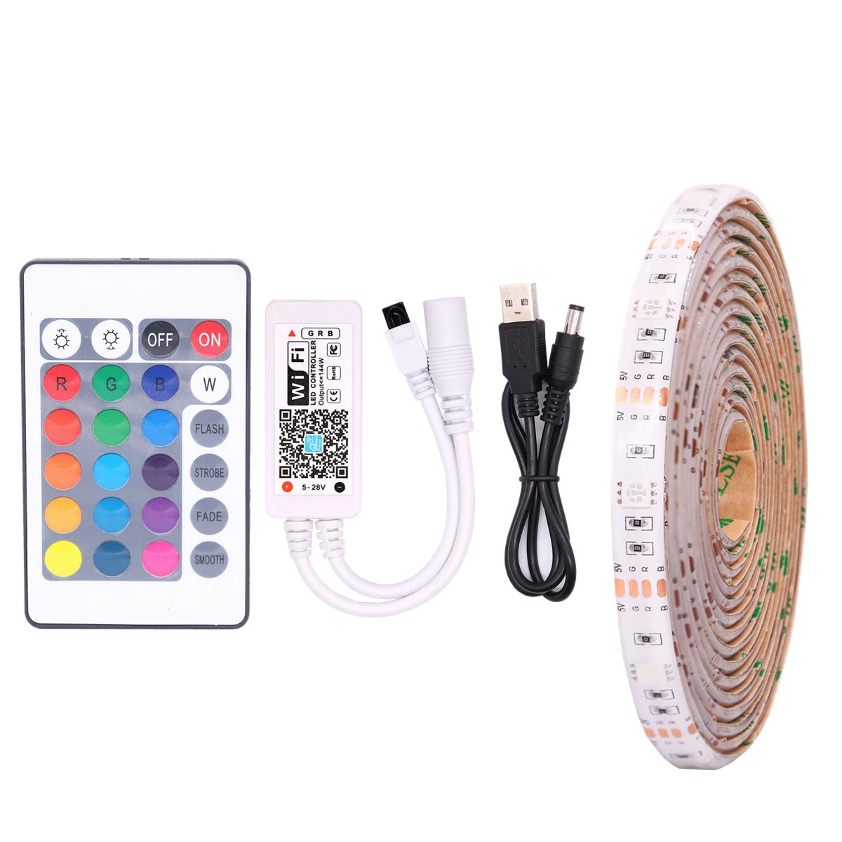 SMD 5050 RGB Светодиодная лента USB СВЕТОДИОДНЫЙ светильник ing водонепроницаемая DC 5 В