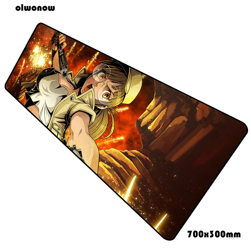 Металлическая slug padmouse Великолепная 700x300x2 мм коврик для мыши notbook компьютерный