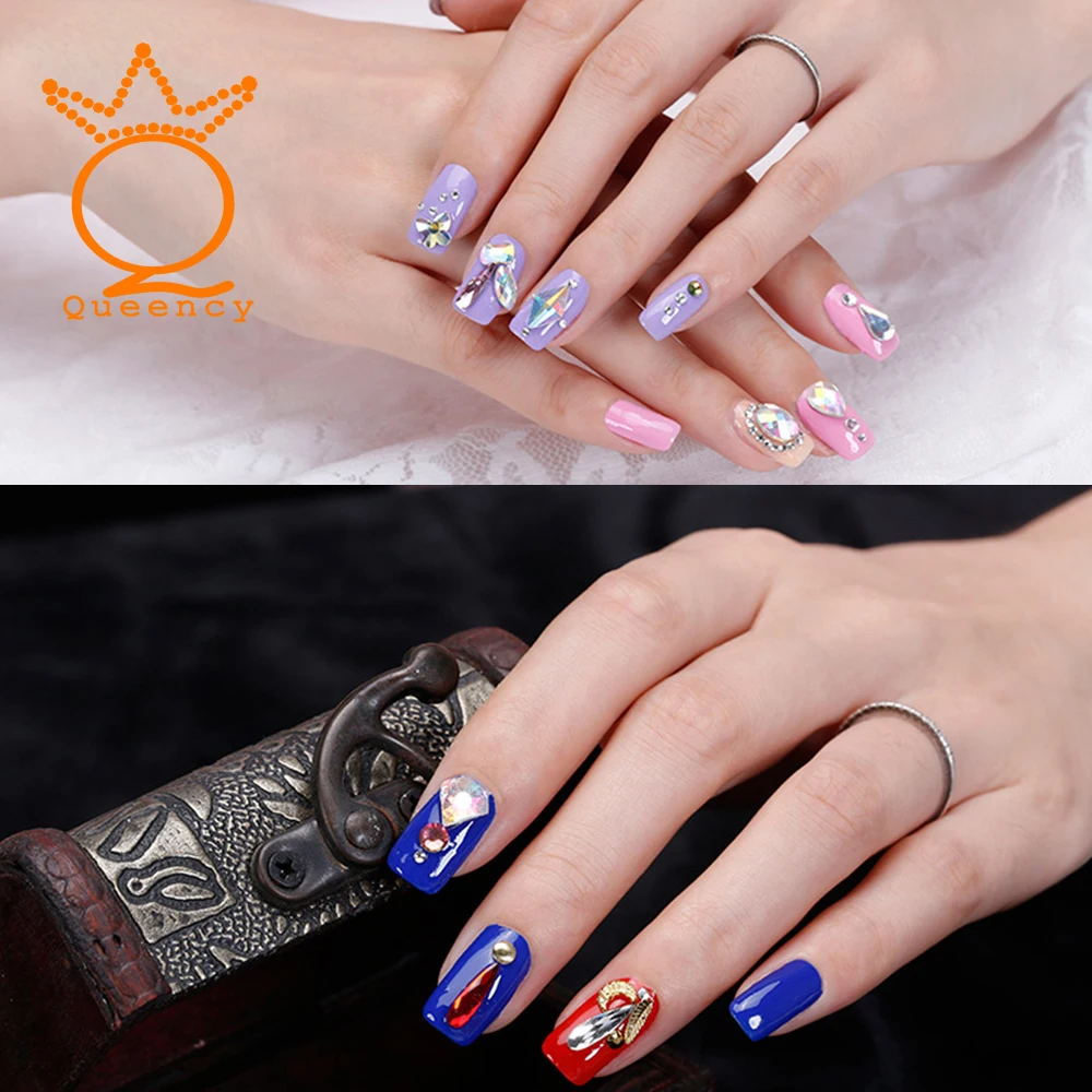 144 шт/партия разные Форма кристаллы для ногтей Стразы Flatback без исправление камней