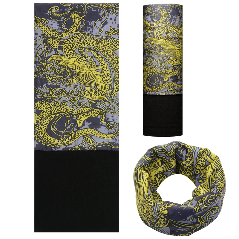 ROCKBROS зимняя флисовая маска для лица бесшовная бандана Балаклава шарф