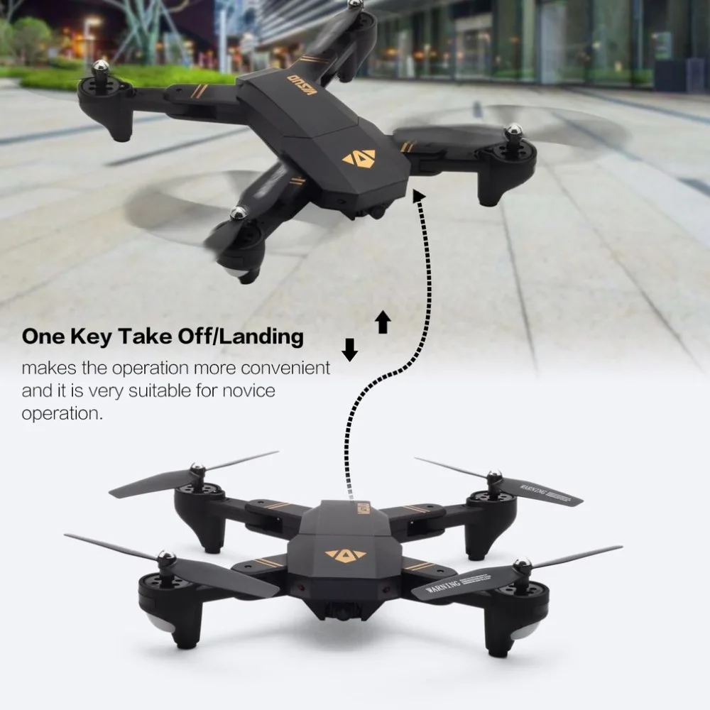 VISUO XS809HW 2 4G складной FPV селфи Дрон RC Квадрокоптер с 720 P широкоугольной камерой