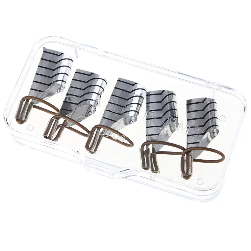 Изогнутый акриловый Гель лак для наращивания ногтей 5 шт. регулируемая трафарет