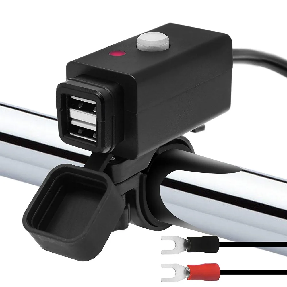 Водонепроницаемый кольцевой терминал к двойному USB зарядному устройству 8 28V 2.1A