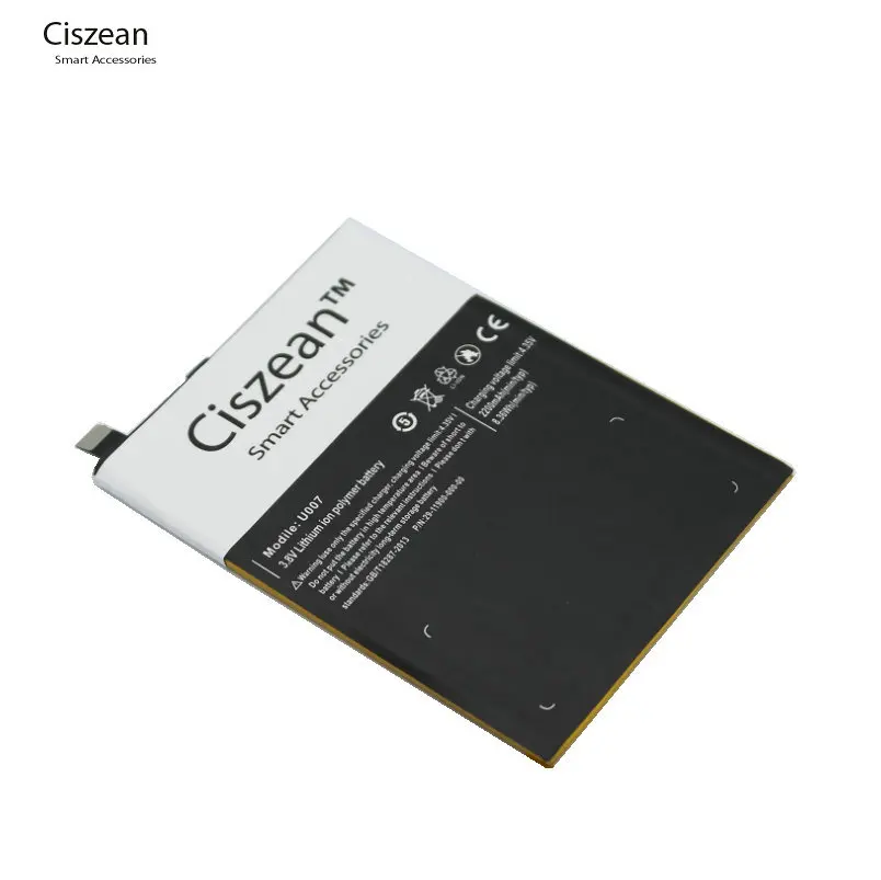 Ciszean высокое качество Ulefone U007 батарея 2200 мАч Замена для смартфона U007|Аккумуляторы