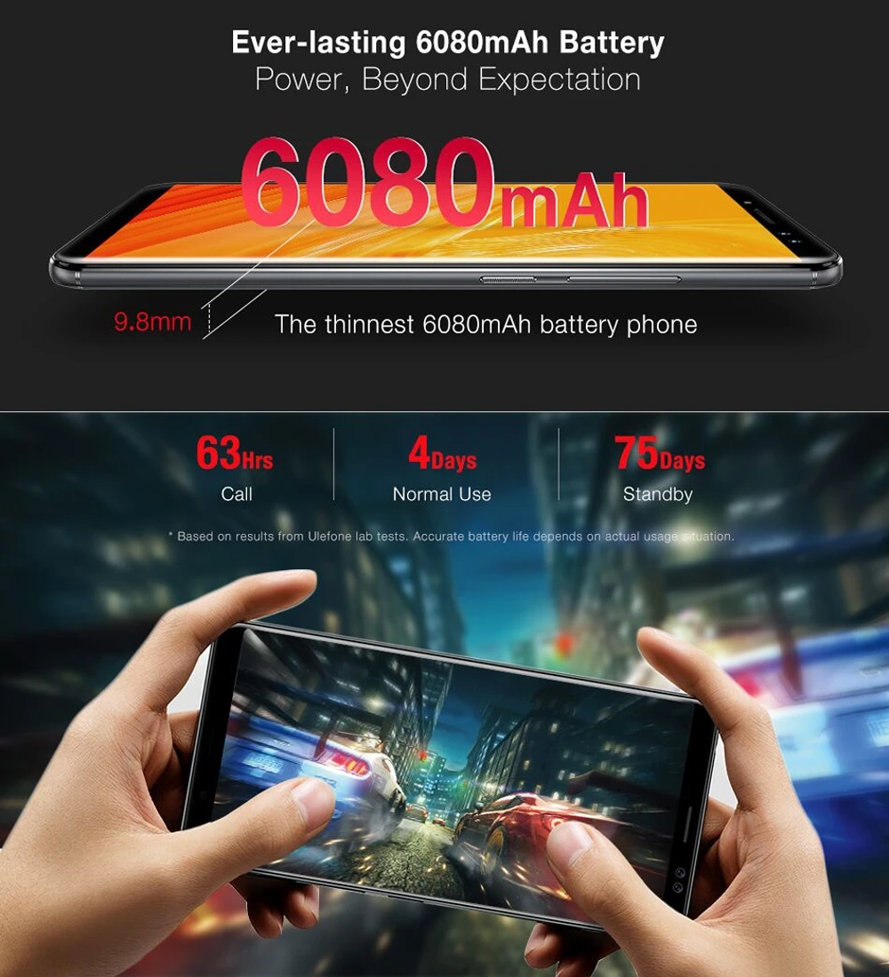 Ulefone Мощность 3 Android 7 1 смартфон MTK6763 Octa Core 6 0 ''FHD ГБ Оперативная память 64