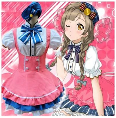 

Love Live! Minami Kotori; Карнавальный костюм для женщин аниме одежда маскарадный костюм горничной платья