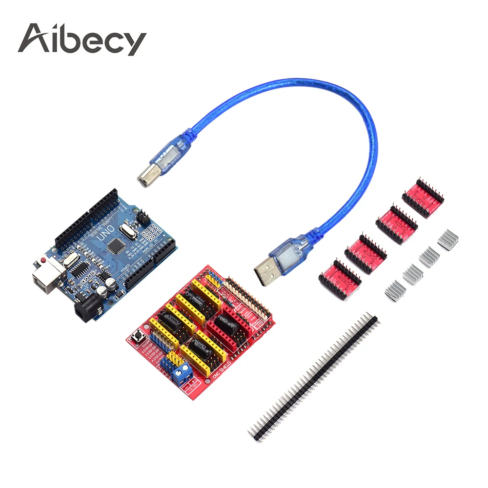 Аксессуары для 3D принтера Aibecy ЧПУ экран фотоплата A4988 комплект драйвера с