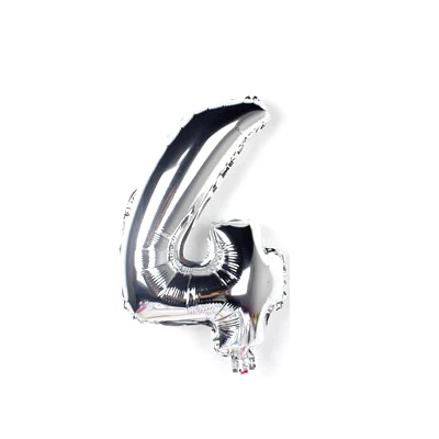 32 дюйма количество воздушный шарик из фольги в форме blanco Золотая, серебряная, больших воздушных шаров, номер 1 2 3 4 5 6 7 8 9 0 дополнительный лет День рождения - Цвет: silver4