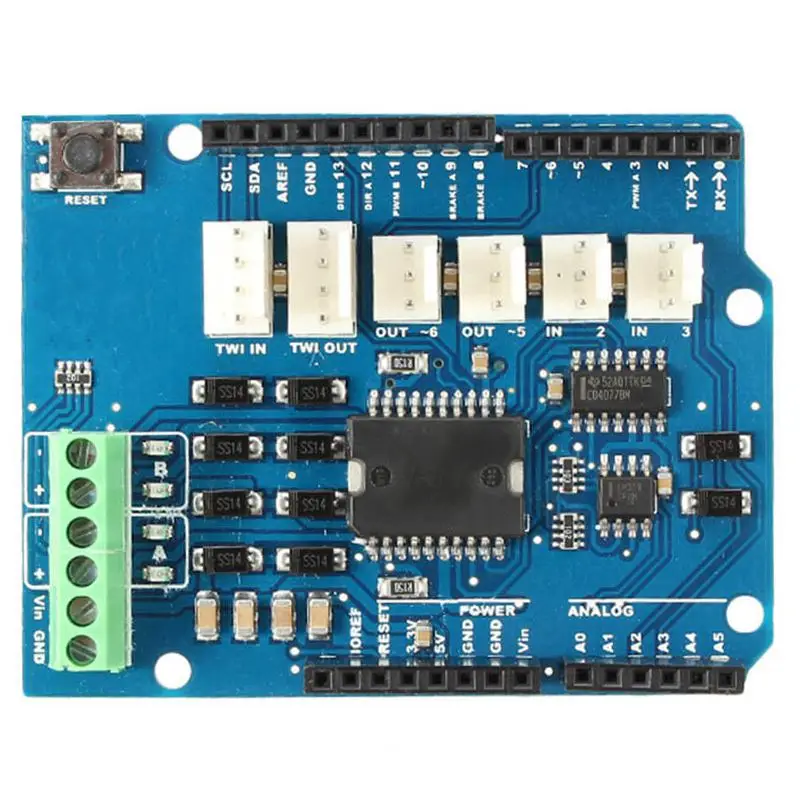 L298N L298P 4A Dual канальный драйвер двигателей модуль двигатель щит R3 для Arduino 5V ~ 12V