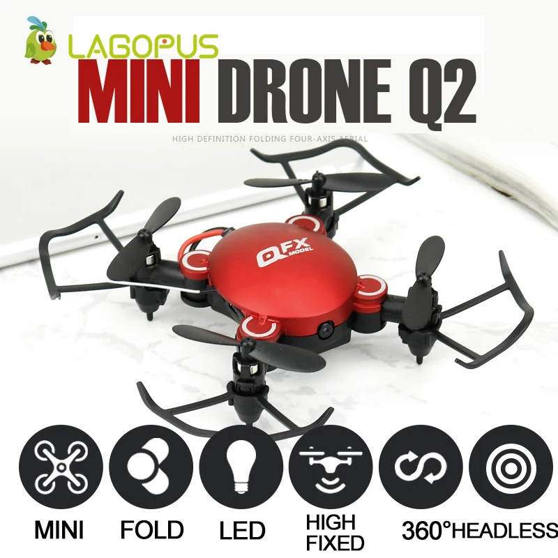 Lagopus мини-Дрон Карманный складной Радиоуправляемый Дрон с камерой HD 2MP пульт