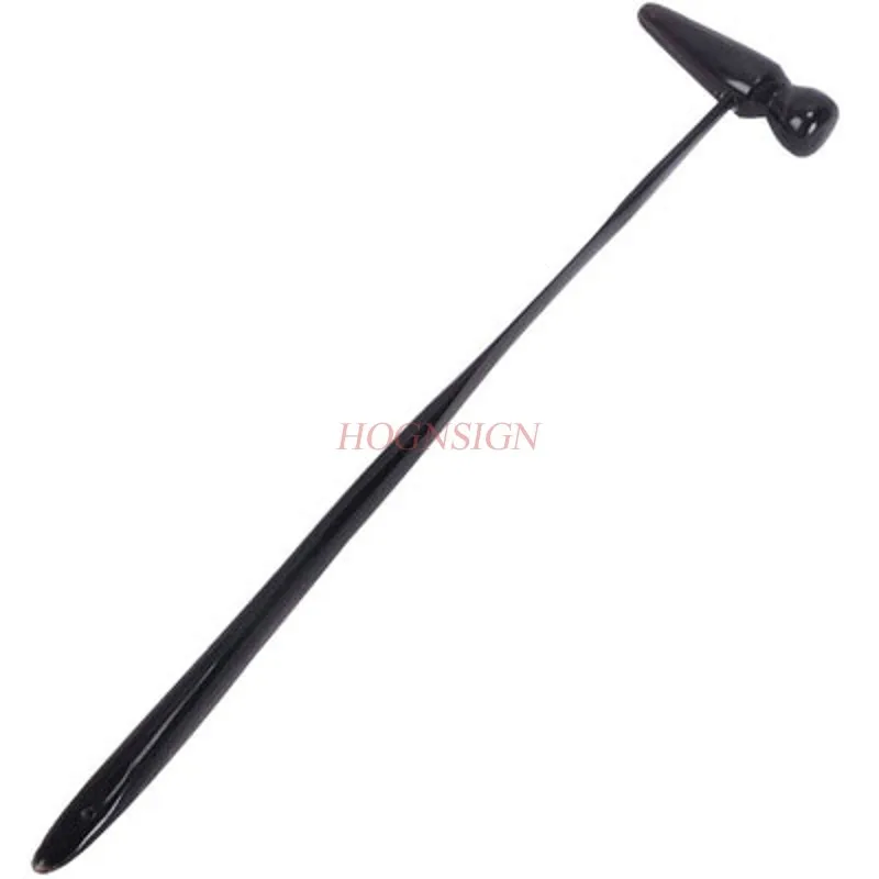 Black ox horn massage hammer meridian acupuncture point knock stick backhammer fitness household slap | Красота и здоровье