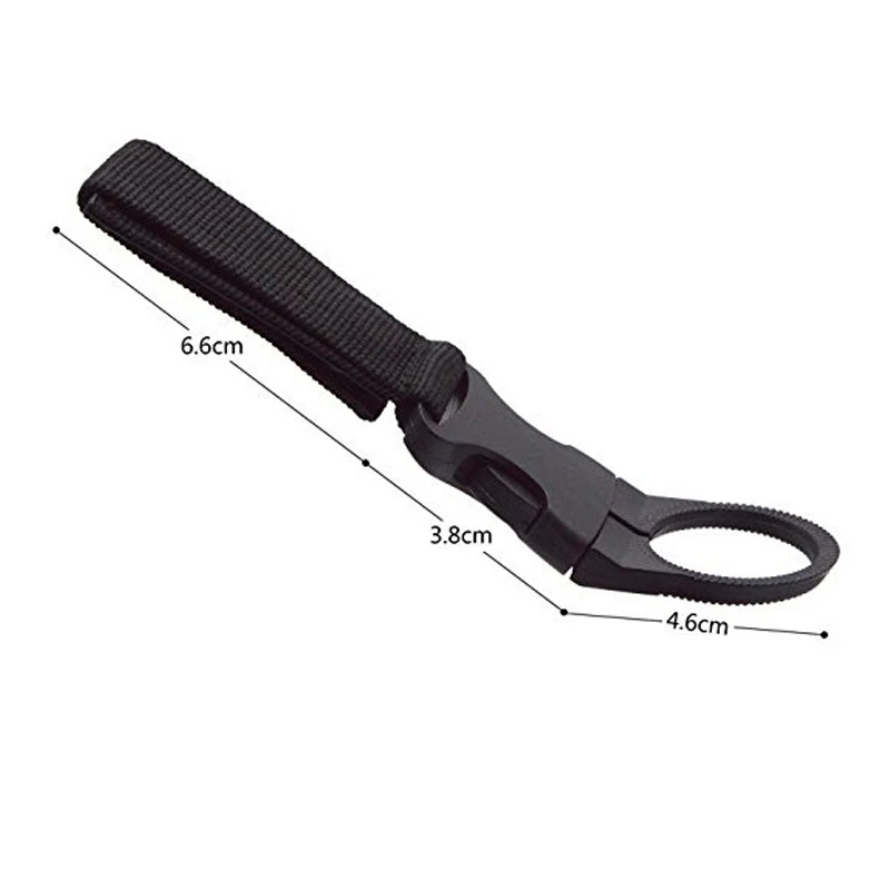 Черный карабин подвесная застежка тактический нейлоновый держатель походный