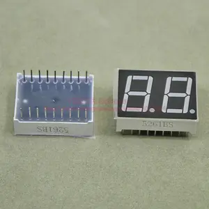 100 шт., светодиодный дисплей 5621BR 5621AR, 0,56 дюйма, 2 знака, 7-сегментный красный светодиодный дисплей, 18 контактов, быстрое Цифровое Отображение