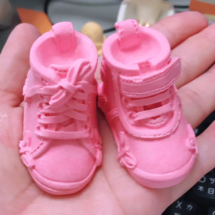Силиконовая форма для мыла в форме туфель девочек мультяшная кукла шоколадный