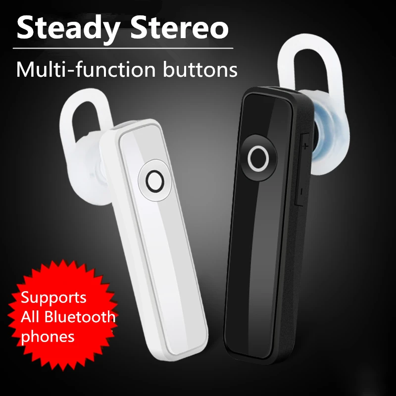 Беспроводные bluetooth наушники Hands free гарнитура вкладыши с микрофоном чехол для