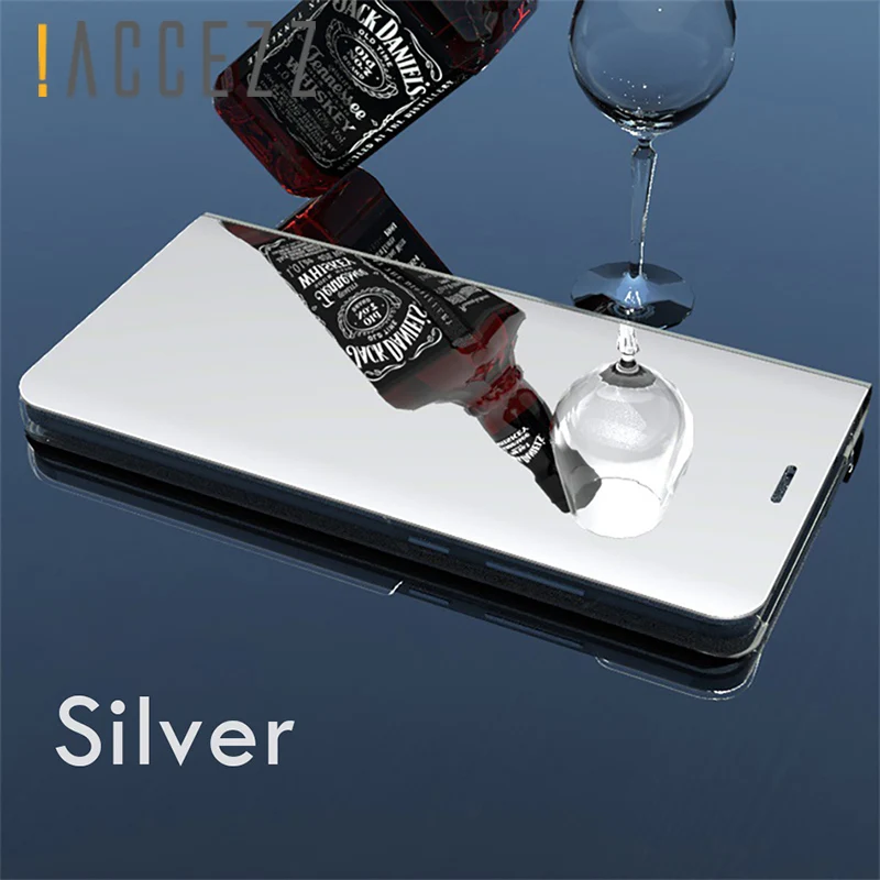 ! ACCEZZ 3D зеркальный умный флип чехол для телефона полностью защитный Huawei Mate 8 9 Pro с