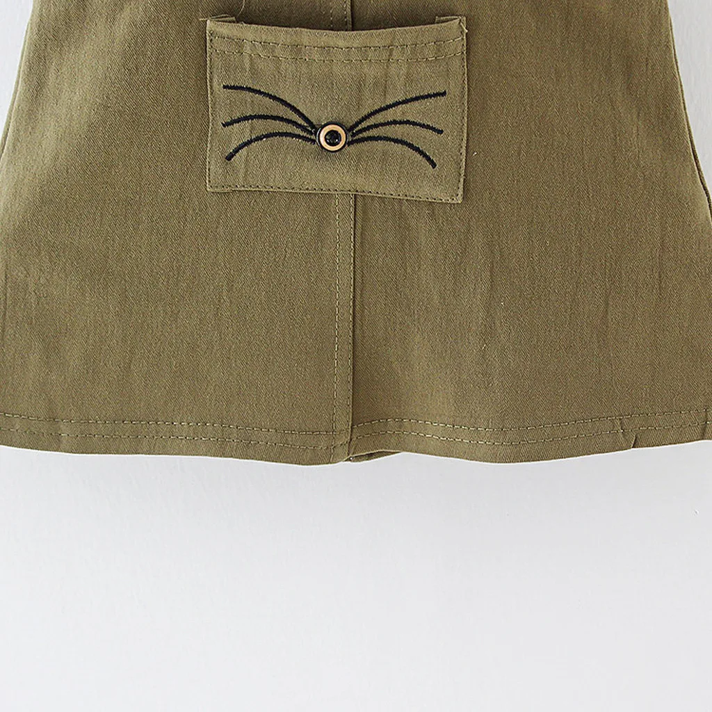 Летнее платье для девочек хлопковая летняя одежда маленьких в полоску с