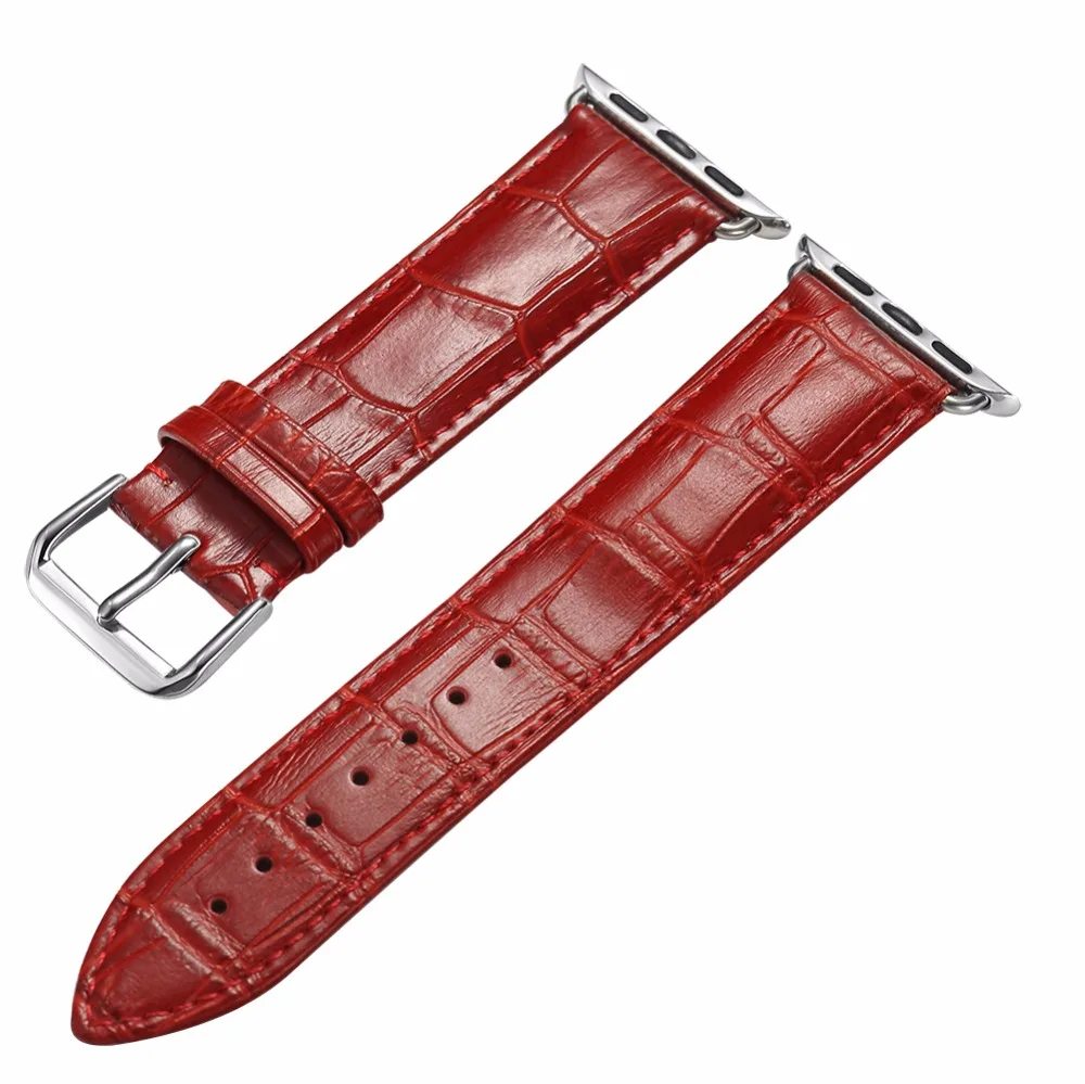 38/42 мм Классический стиль ремешок из натуральной кожи для часов Apple Watch Iwatch 38 42