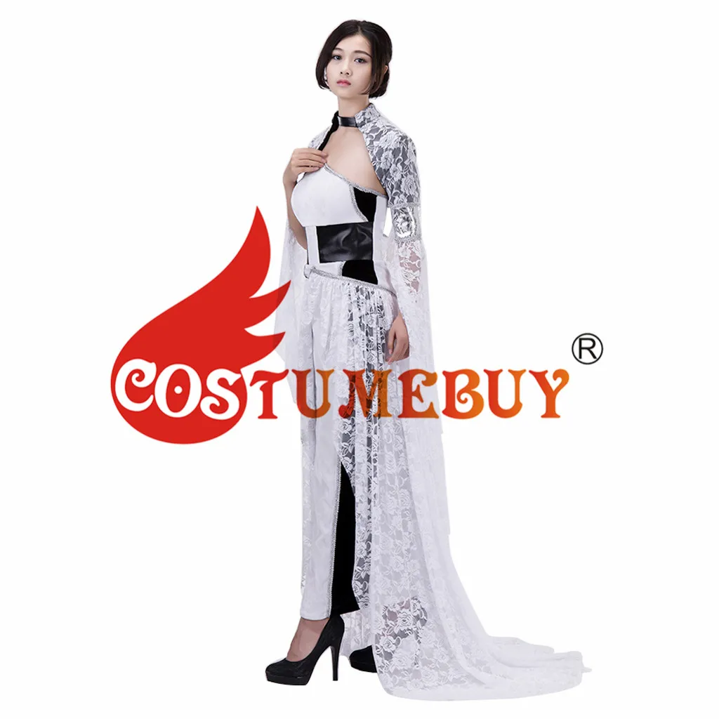 CostumeBuy игра FF XV Lunafreya Nox Fleuret платье косплей костюмы Kingsglaive FF15 женский сексуальный костюм платье L920
