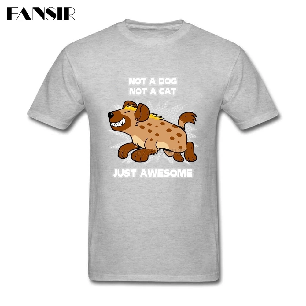 Гиена-это просто потрясающие собака уютные мужские футболки Повседневная