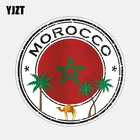 YJZT 13,3 см * 13,3 см фотообои с марокканским флагом, мотоциклетная ПВХ наклейка 6-2713