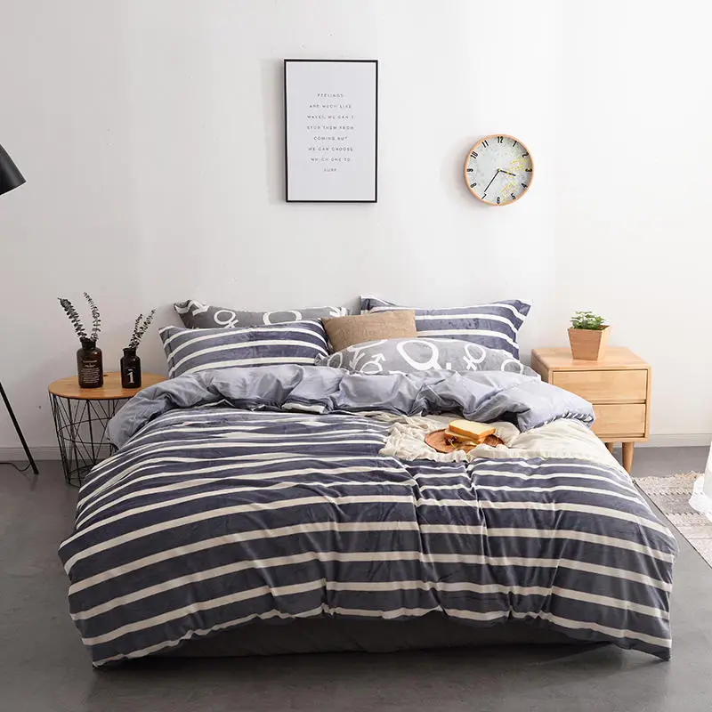 

Brief Fleece Fabbric Bedding Sets. d Bed Linen, Duvet Cover, Bed Sheet Pillowcase/bed Set.