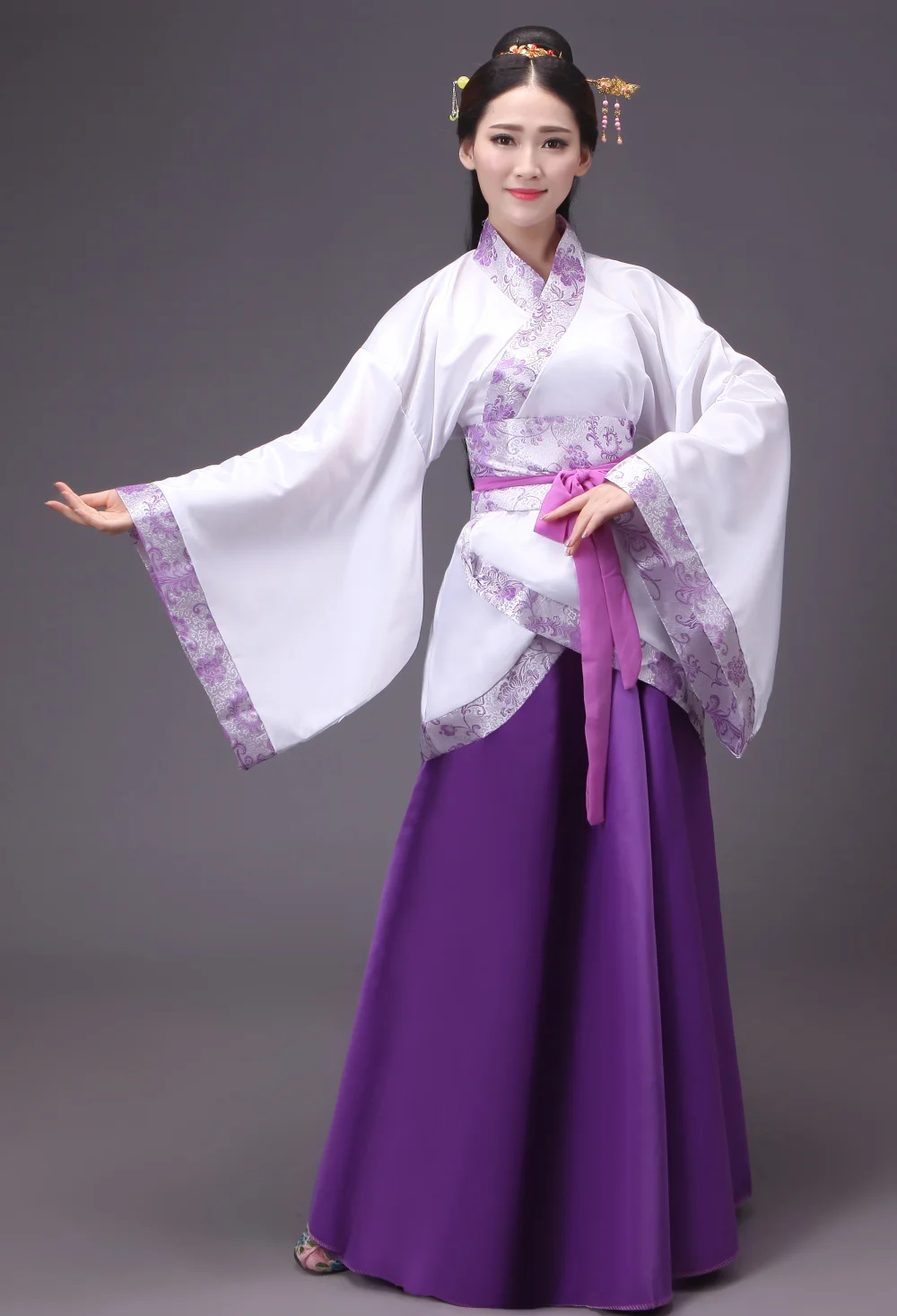 

Ancient Chinese Costume Chinese Traditional Hanfu Women Costume National Chinese Dance Costumes Children Women