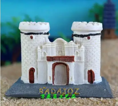 Белый испанский город badajos Императорский искусственный песок с деталями из