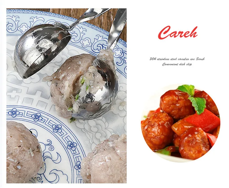 1 шт. форма из нержавеющей стали для фрикаделек Мясорубка DIY инструмент для приготовления мяса для говядины, курицы мясо рыбы мячик кухонный гаджет