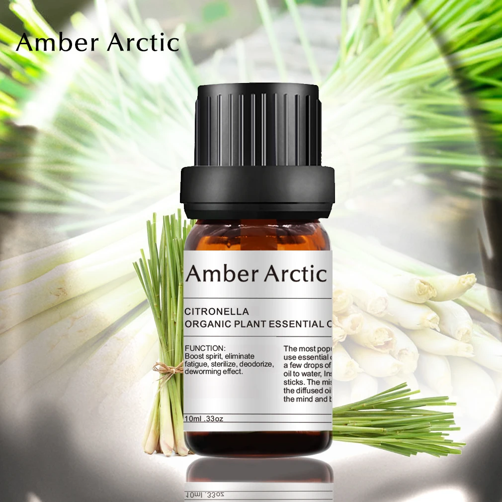 Чистый Аромат растения масло 100% натуральный Цитронелла эфирное 10 мл