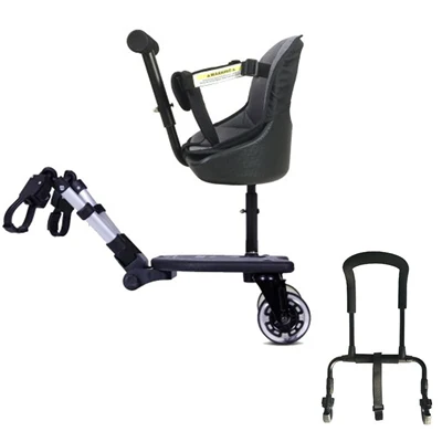 B extend armrest Двухродная артефакт второй ребенок помощник детская коляска вспомогательная педаль Багги доска плюс прицеп для детской коляски Коляска уютный всадник - Цвет: B extend armrest