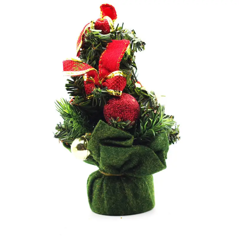 1 шт. искусственная Рождественская елка Санта Клаус зеленая подставка