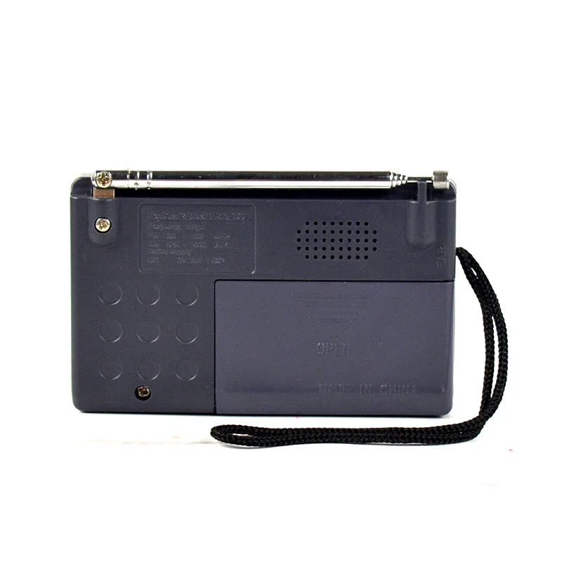 BC-R119 Mini Portable AM FM Radio Slim Telescopic Antenna With Strap World Receiver Loudpeaker |