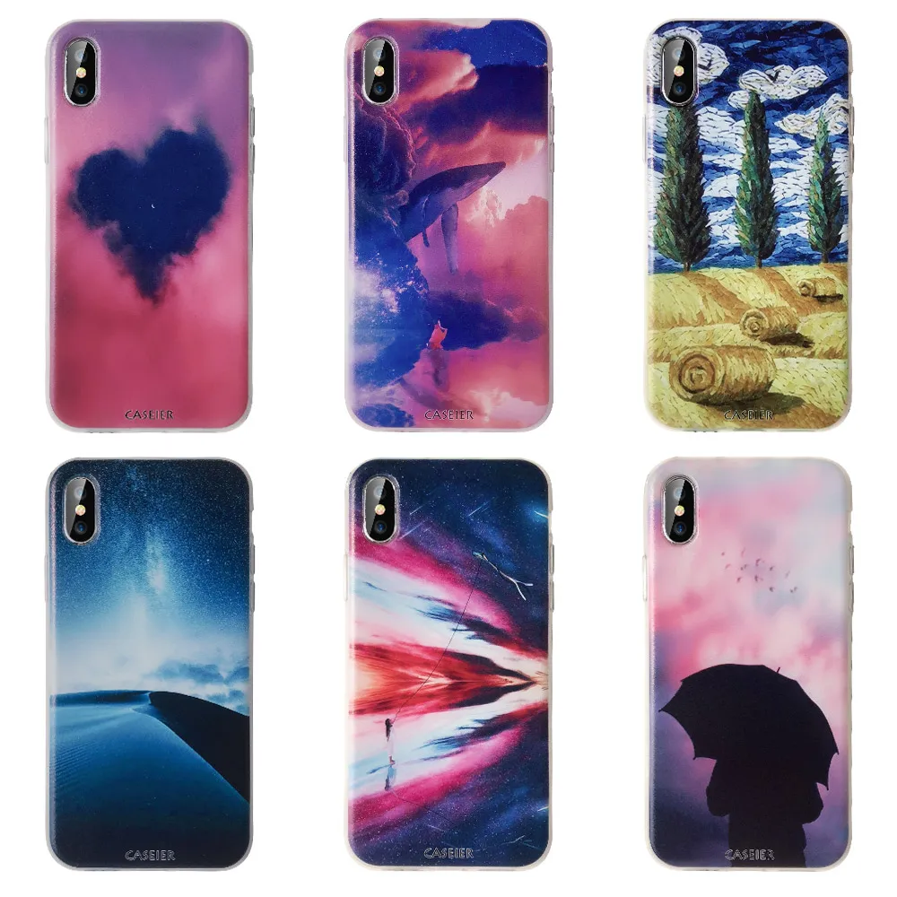 Роскошный силиконовый чехол caseier для телефона iPhone 5S 5 6 s 6s 7 8 мягкий Plus X SE чехлы с